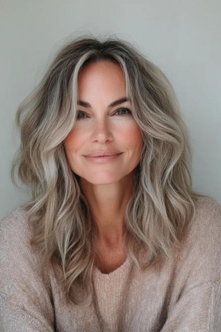Beachy Waves with Sandy Blonde Ombre