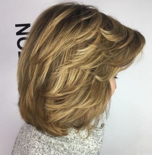 Medium Thick Feathered Cut