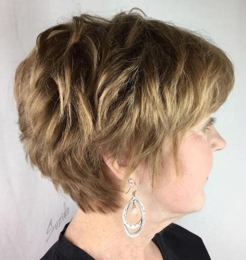 Choppy Bronde Pixie