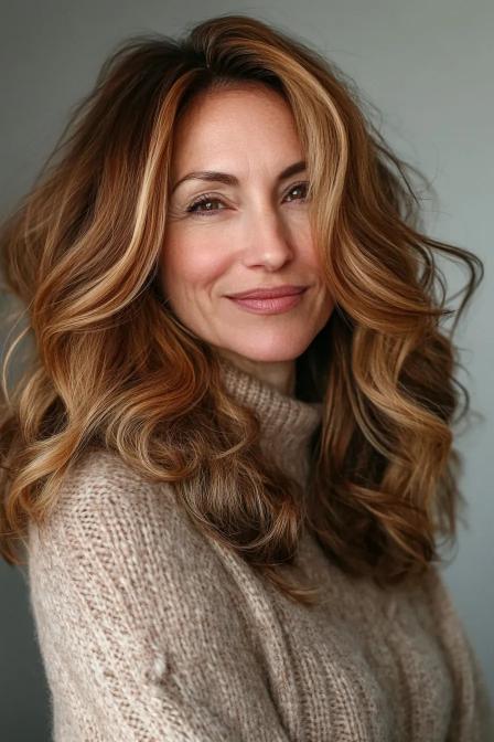 Natural Texture with Honey Highlights