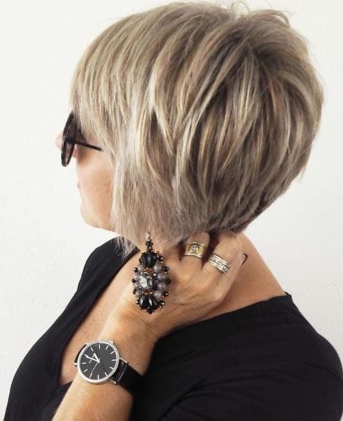 Feathered Blonde Balayage Pixie