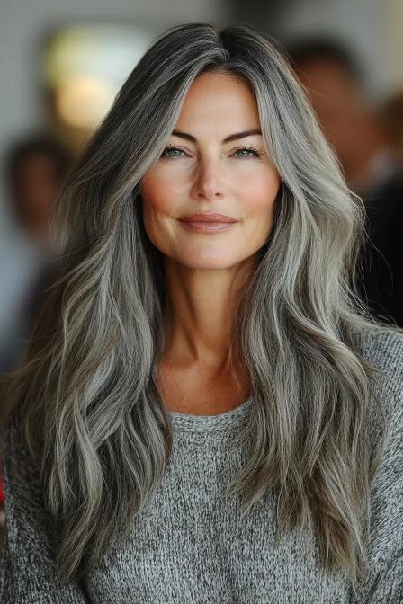 Textured Ends with Ash Brown Balayage