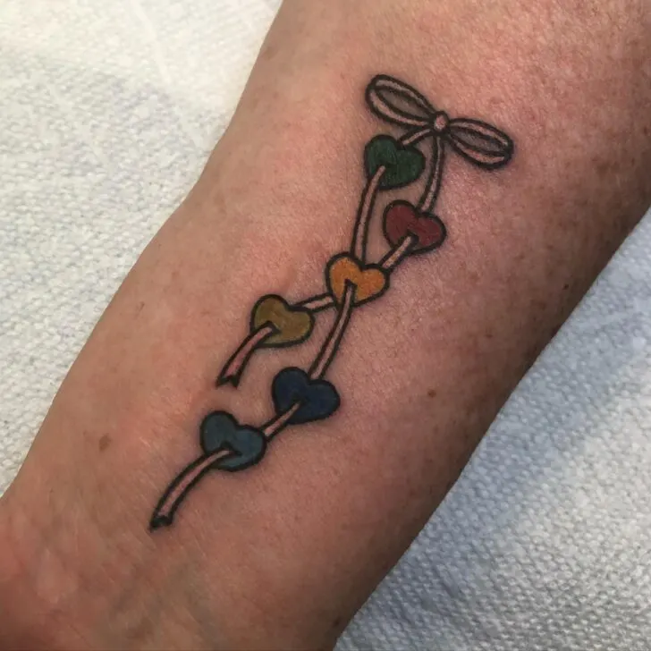 Hearts Grandchildren Tattoo Ideas