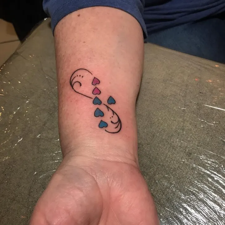Hearts Grandchildren Tattoo Ideas