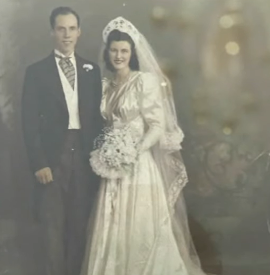 Peggy Koller on her wedding day.