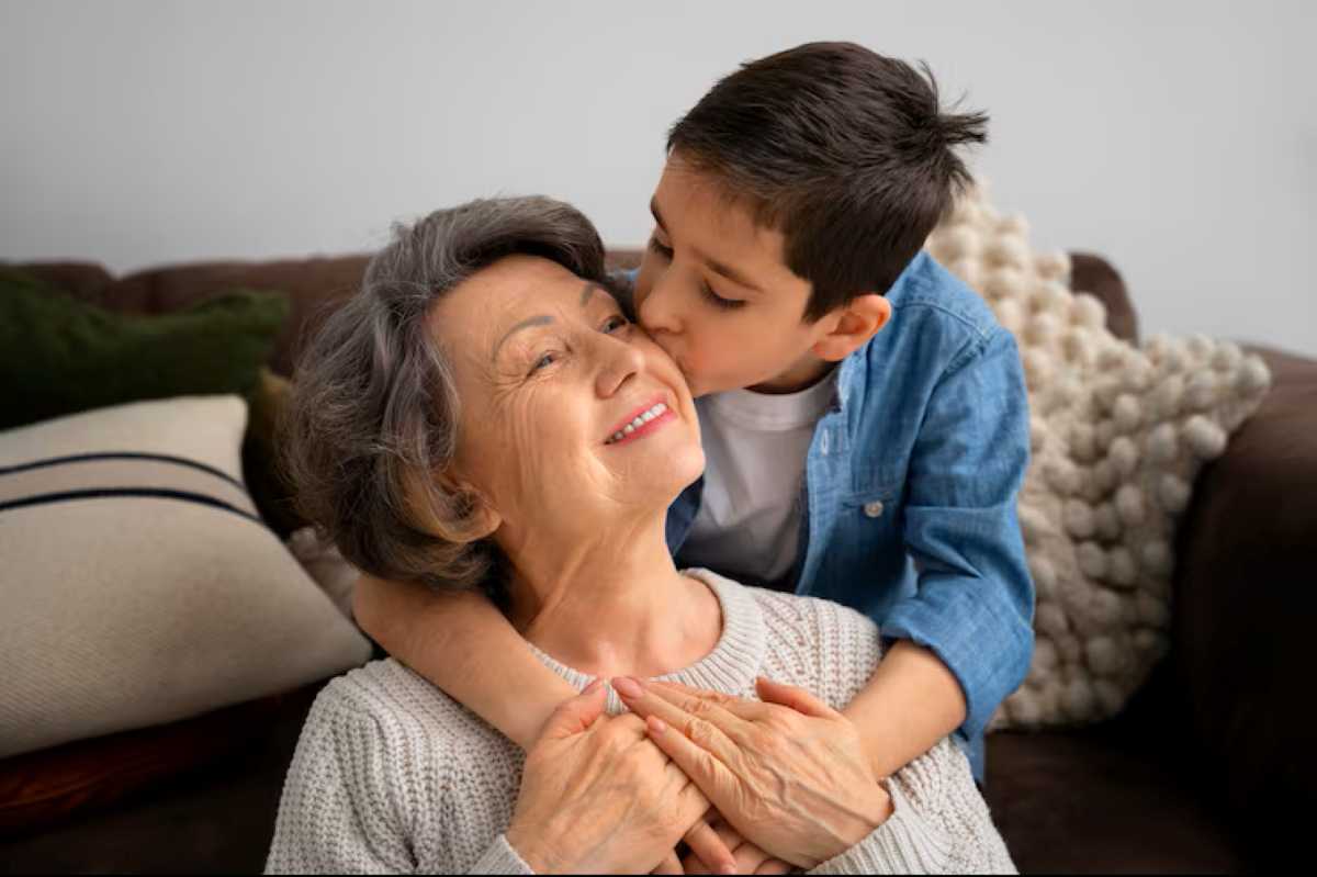 Grandma and grandson