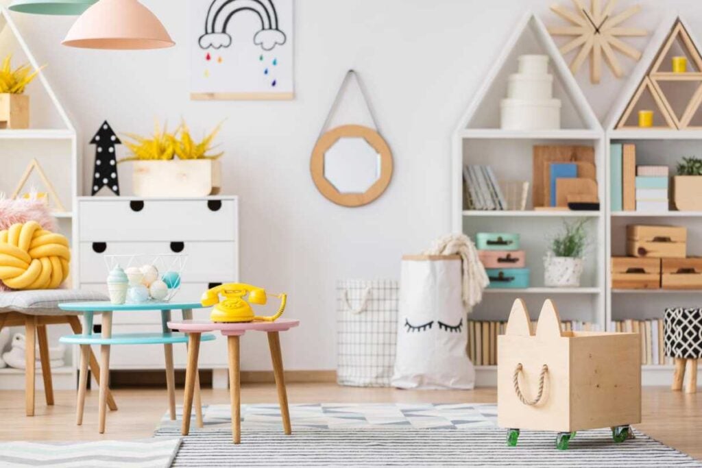 12 Grandkids Playroom at Grandma's House Decor Ideas So Cozy Your Grandchildren Won't Want to Leave 103 Bright and Playful Modern Playroom for Grandkids